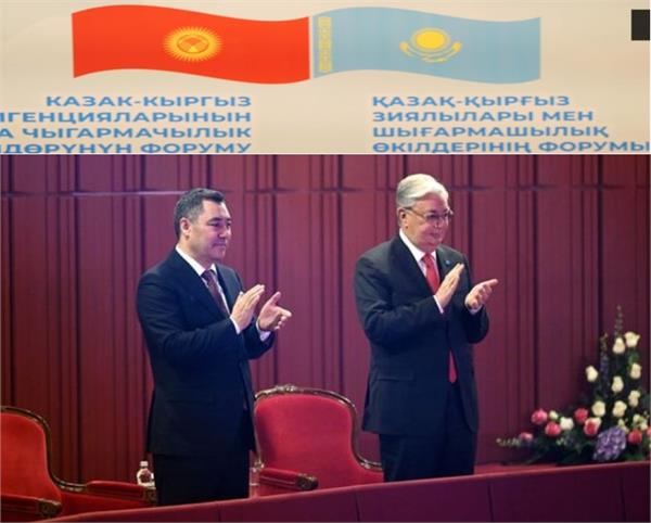 با حضور رؤسای‌جمهور دو کشور؛ مناسبات فرهنگی قرقیزستان و قزاقستان به عالی‌ترین سطح رسید
