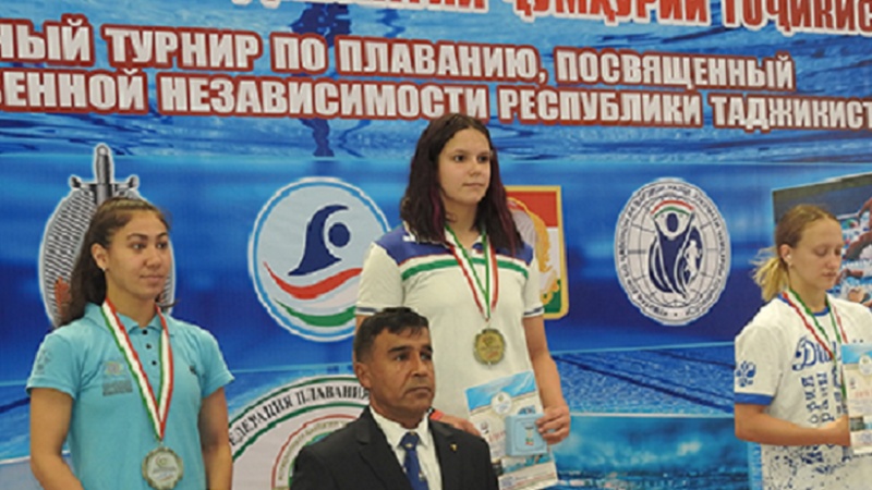 International swimming competitions in Tajikistan