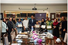 اختتامیه دوره تخصصی خوشنویسی کاپرپلیت در مؤسسه فرهنگی اکو