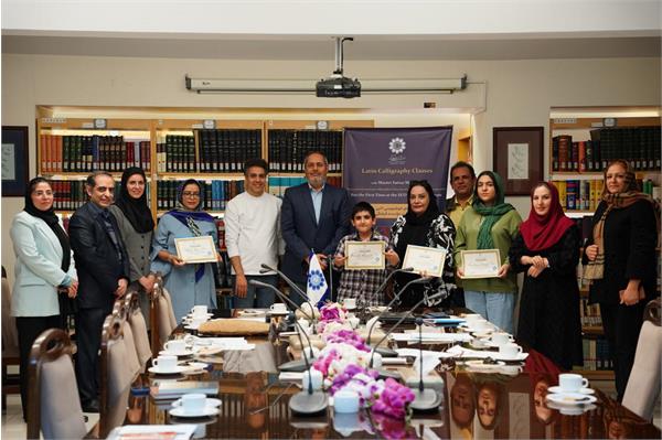 اختتامیه دوره تخصصی خوشنویسی کاپرپلیت در مؤسسه فرهنگی اکو