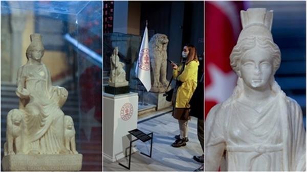 نمایش مجسمه 1700 ساله «الهه آناتولی باستان» در موزه استانبول