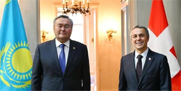 تأکید قزاقستان و سوئیس بر توسعه روابط دو جانبه