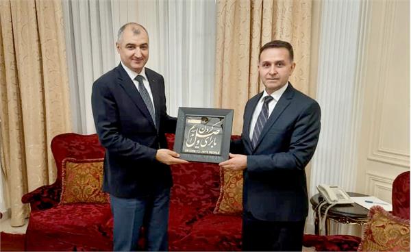 دیدار رئیس موسسه فرهنگی اکو با سفیر ترکمنستان در تهران