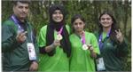 Pakistan won the gold medal in women's doubles badminton