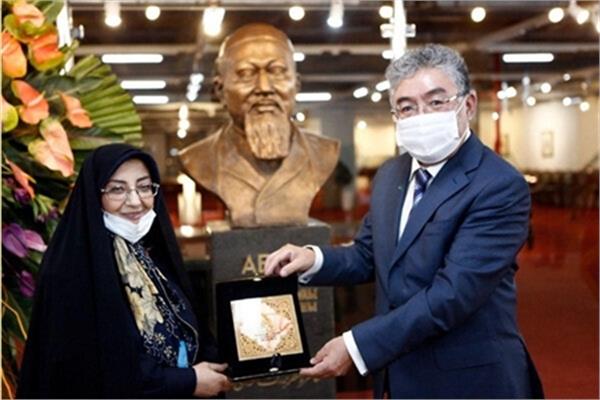 The Statue of “Abai” in the National Library of Iran