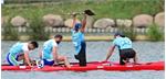 The men's canoe sprint team of Kazakhstan won the gold medal and the women's team won the silver medal of the Hangzhou Asian
