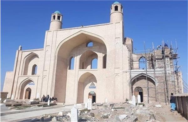 مرمت بنای تاریخی آرامگاه و مسجد شیخ ابوالولید آزادانی در هرات