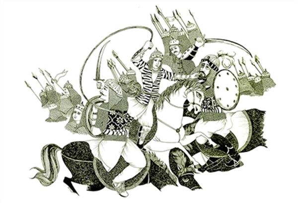 روایتی ایرانی از منظومه‌ی عاشقانه و پهلوانی گرجستان