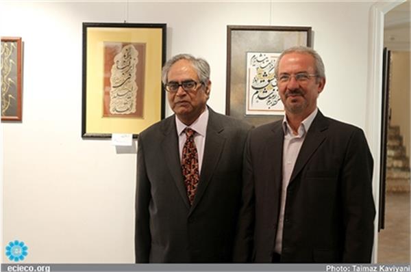 آثار خوشنویسی استاد نادر عنصری در گالری موسسه فرهنگی اکو