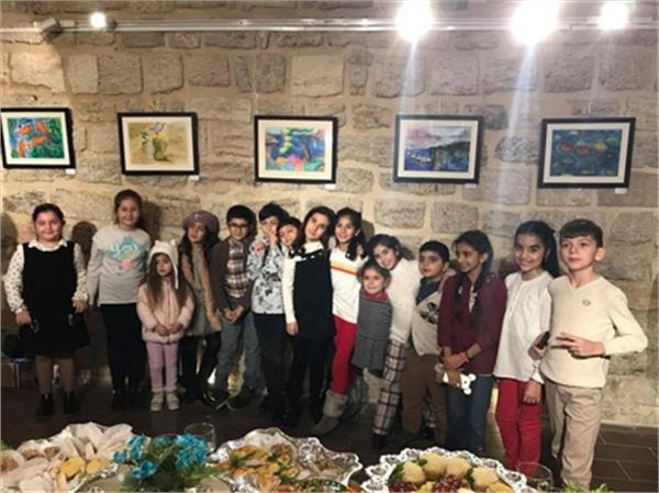 نمایشگاه نقاشی آب از نگاه کودکان در باکو برگزار شد