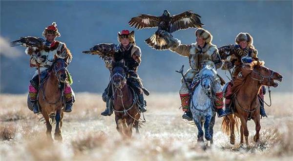 The Kazakh Eagle Dance