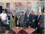 The visit of the President of ECO Cultural Institute (ECI) to the Saadi Foundation booth at the 35th Tehran International